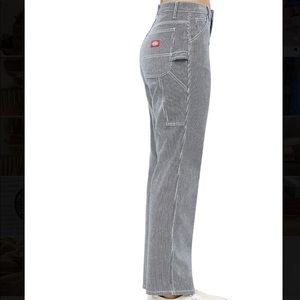 Dickies pinstripe carpenter pants. Size 7/28. Really comfy, light material.